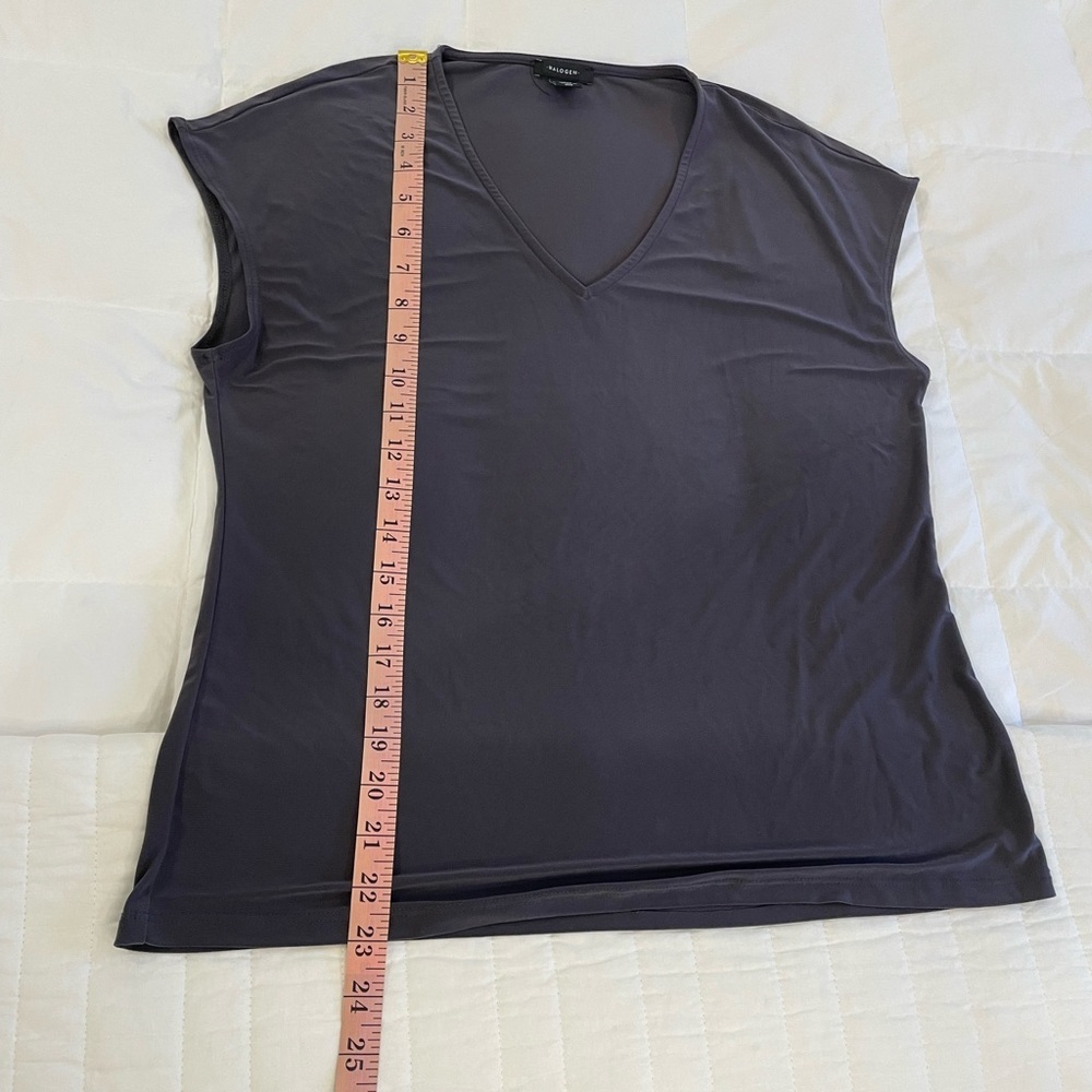 Halogen Size XS Black/Dark Grayish Basic Top - image 6